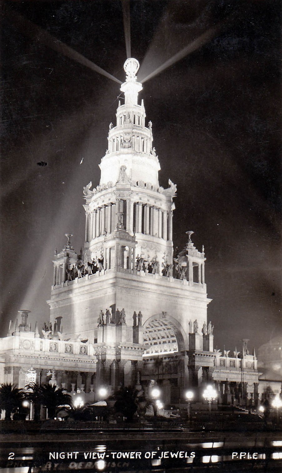 The Tower of Jewels at night