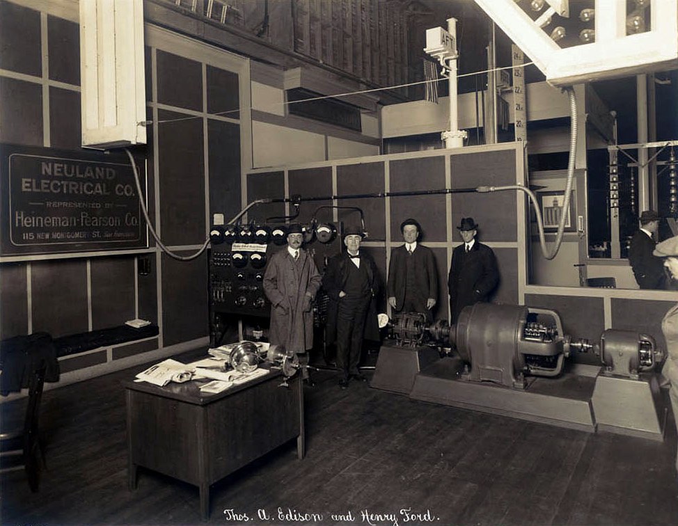 Thomas A. Edison and Henry Ford at the Exposition