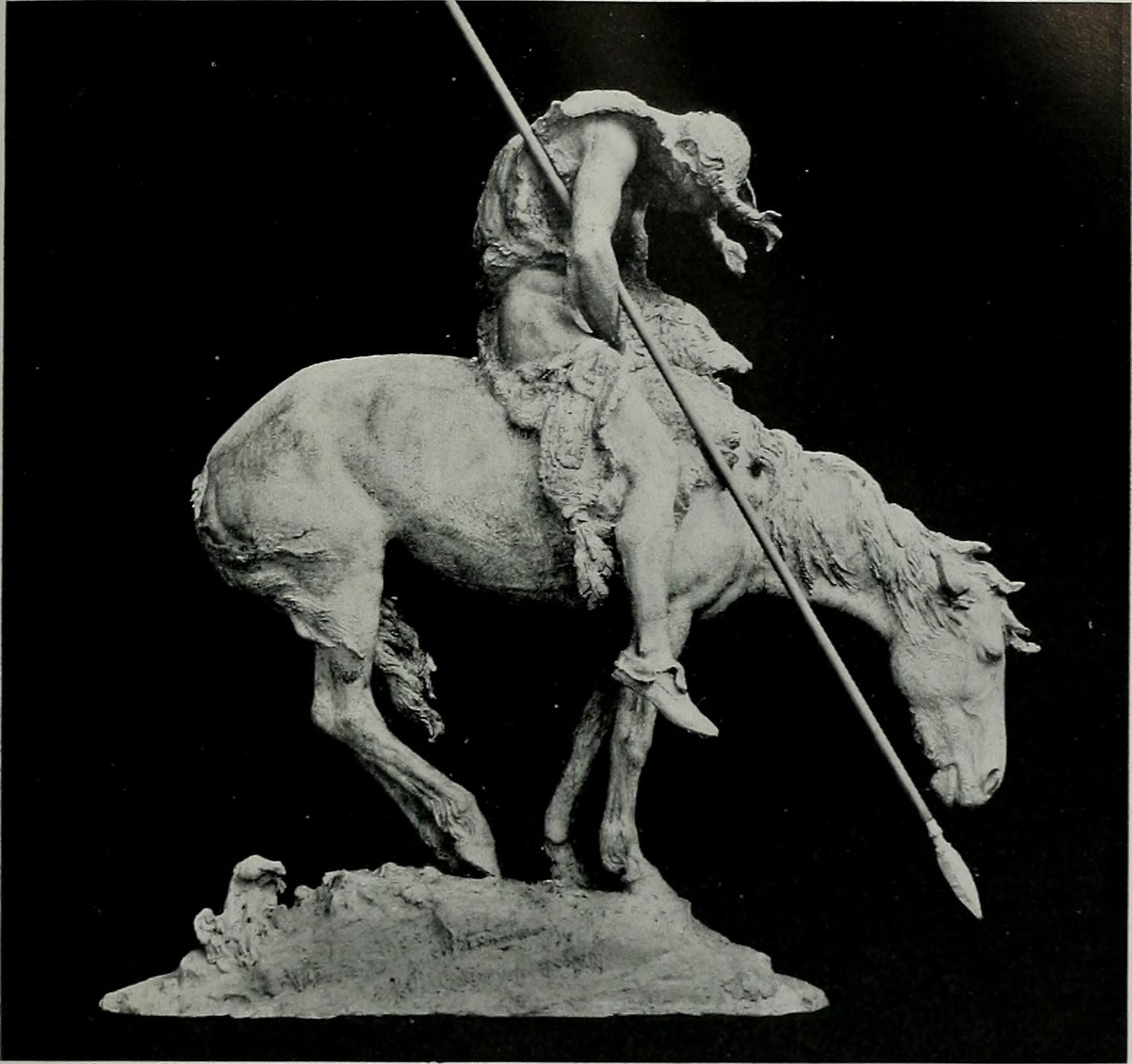James Earle Fraser's The End of the Trail at the entrance to the Court of Palms