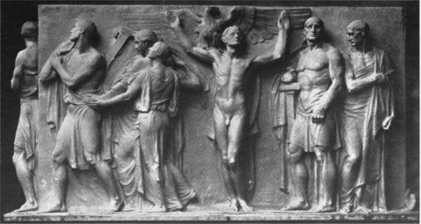 Isidore Konti's relief for the base of the Column of Progress