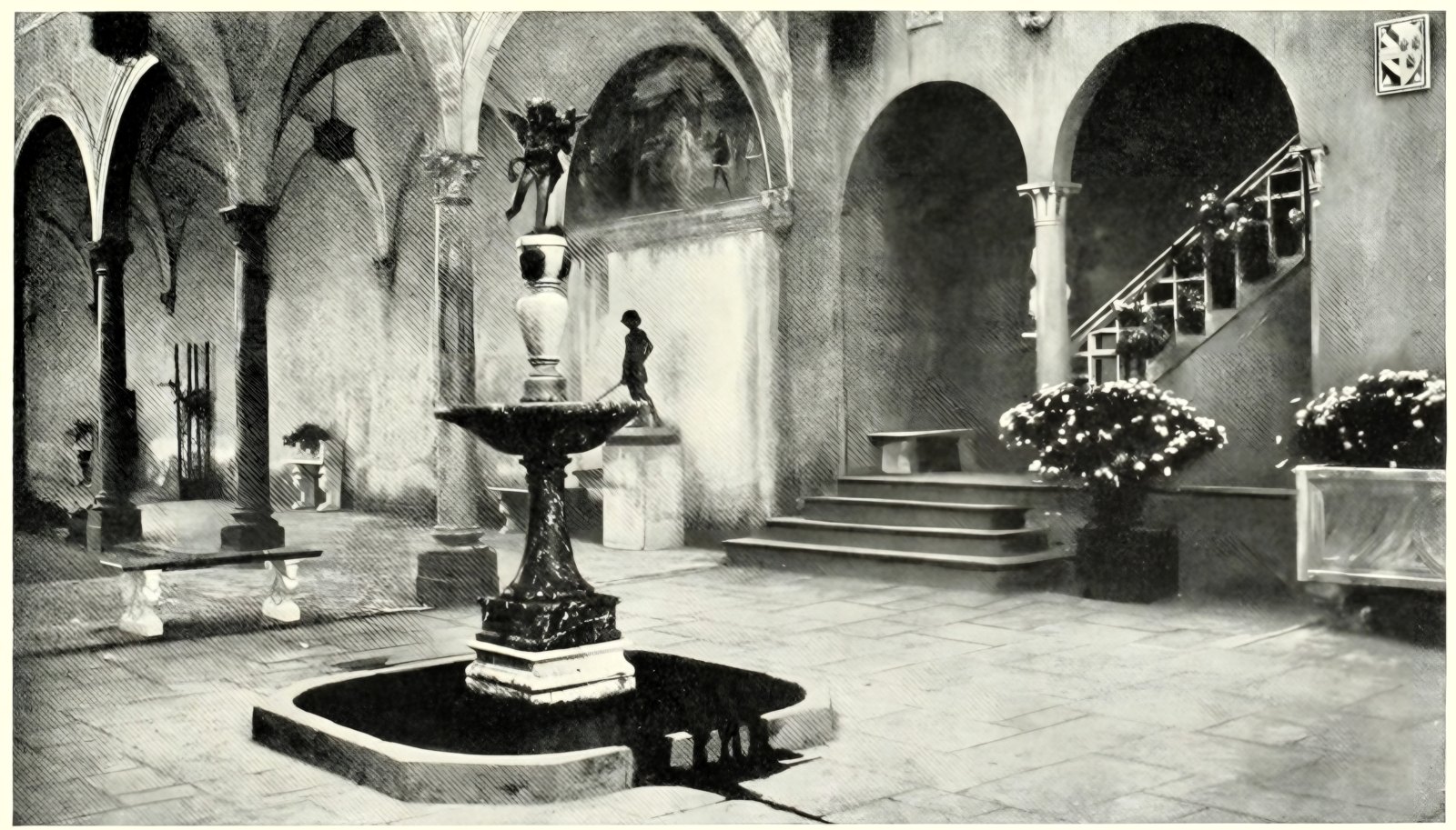 The court of the Italian Pavilion
