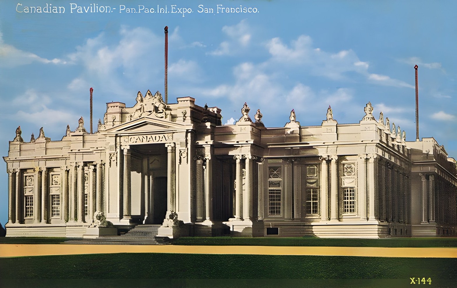 Canadian Pavilion, color postcard