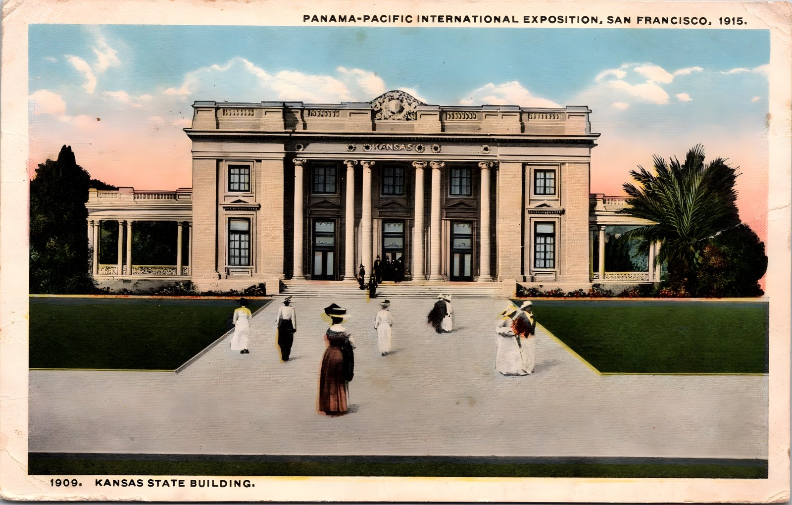 Kansas Building, color postcard