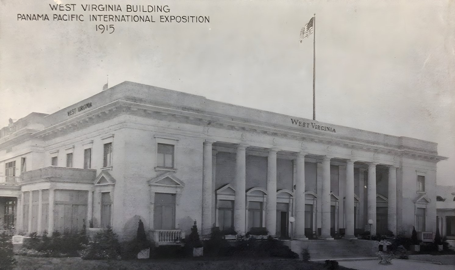 West Virginia Building, postcard