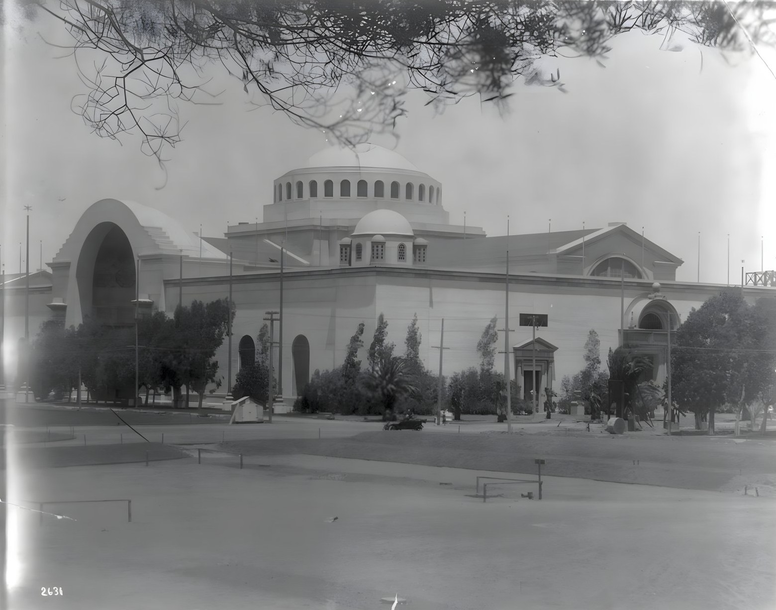 The Palace of Education nearing completion, 1914