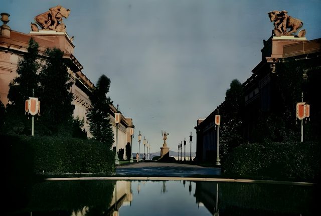 The Court of the Four Seasons, looking north into the Court of Ceres