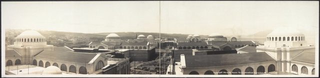 Panorama from the top of the Palace of Machinery, 1914