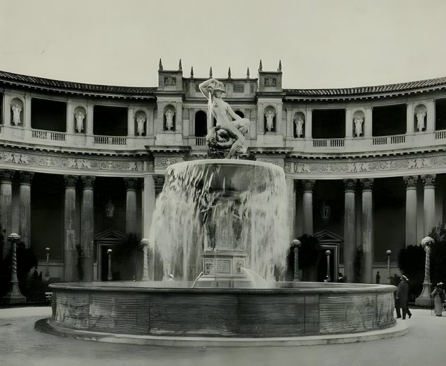 Edgar Walter's Beauty and the Beast fountain, Court of Flowers