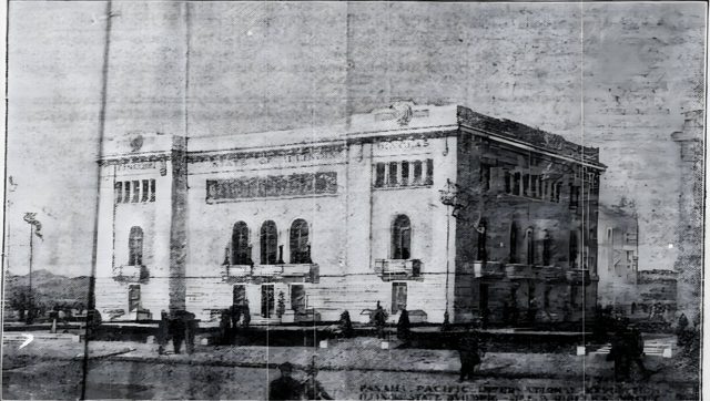 The Illinois Building as the Rock Island Argus pictured it on June 30, 1914, eight months before its dedication