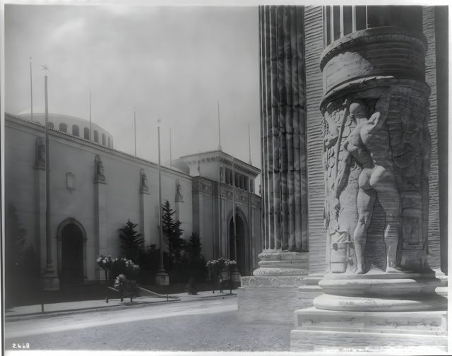 The Avenue of Progress and the Palace of Mines and Metallurgy, 1914