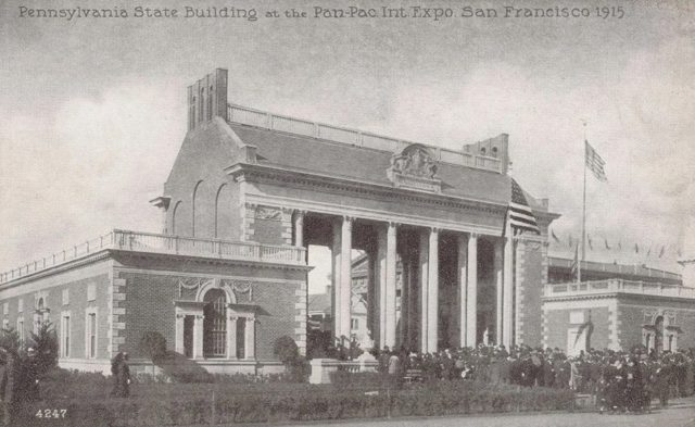 The Pennsylvania Building on a postcard