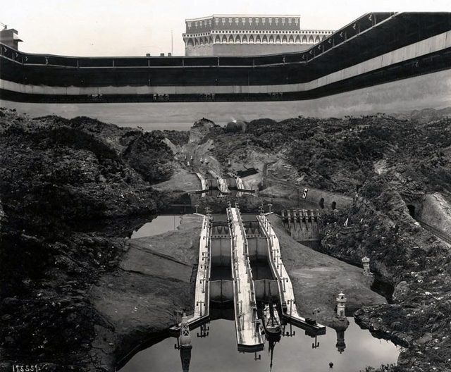The working model of the Panama Canal on the Zone