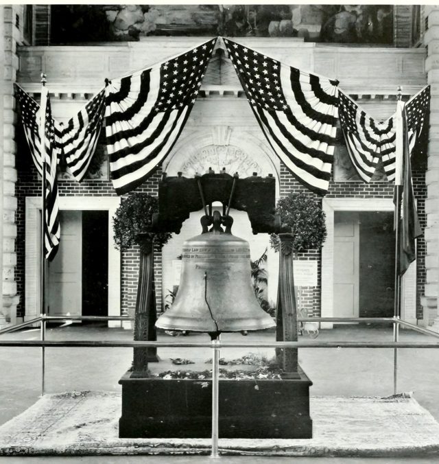The Liberty Bell in the Pennsylvania building