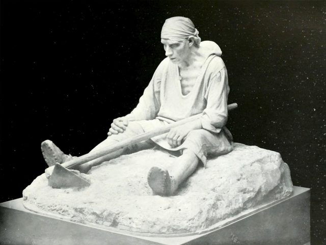 Achille D'Orsi's Proximus Tuus, shown in the Italian galleries of the Palace of Fine Arts