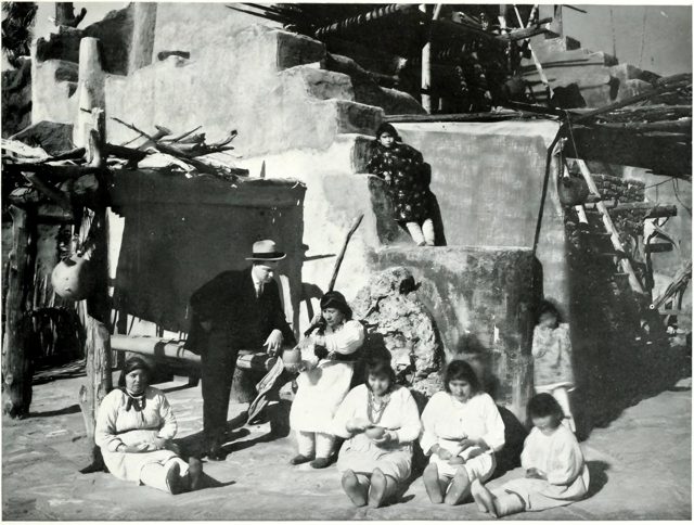 Zuni and Hopi families brought by the Santa Fe to the Grand Canyon concession