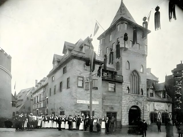 Alt Nürnberg (Old Nuremberg) on the Zone, its waitresses lined up outside