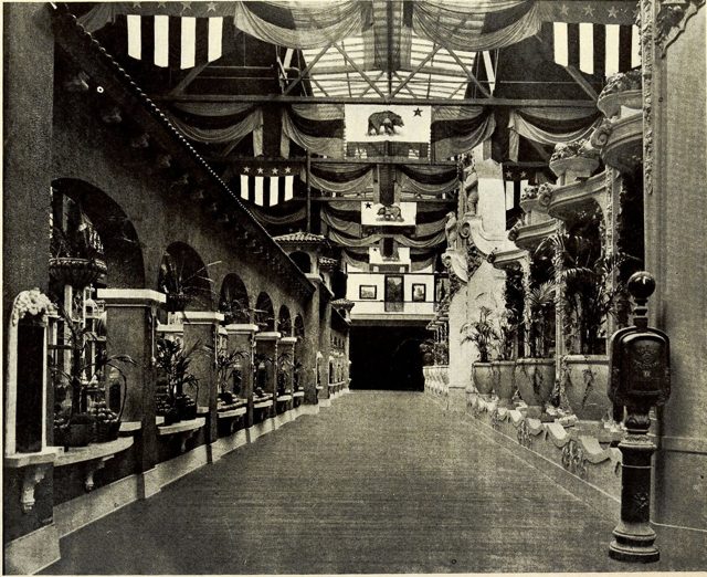 Inside the California Building: the counties' exhibit