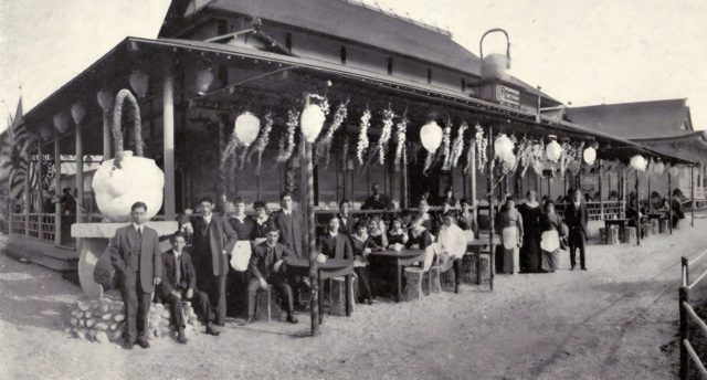 The Formosa Tea House in the Japanese section, 1915