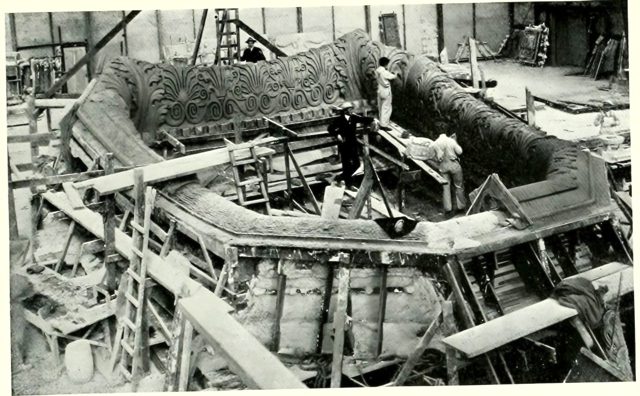Modeling a deep coffer for the sculpture rotunda