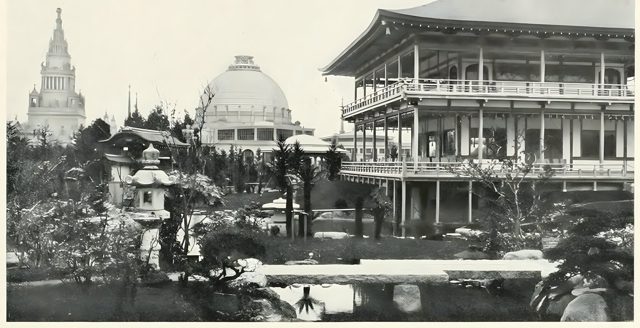 Japan's pavilion and gardens, 1915