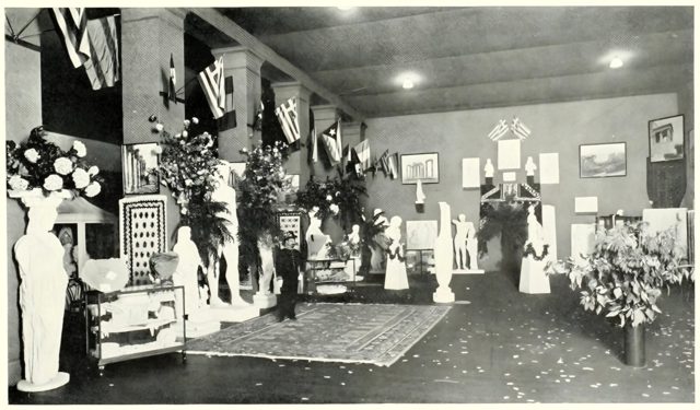 Inside the Greek Pavilion