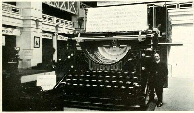 The mammoth typewriter