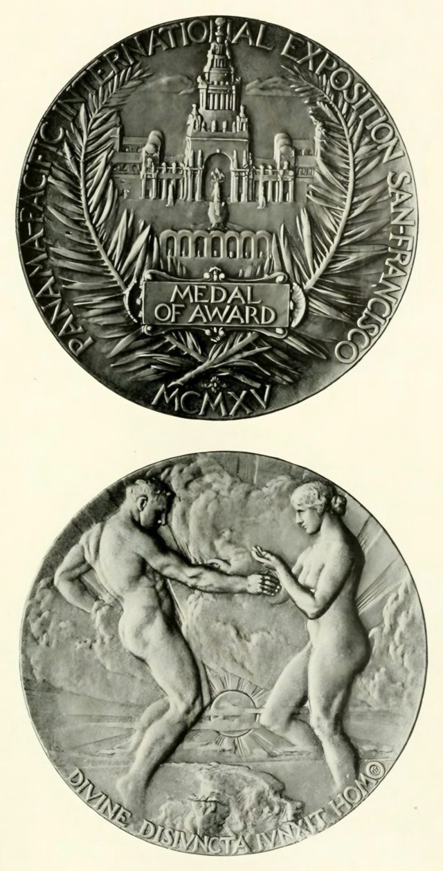 The award medal of the Exposition