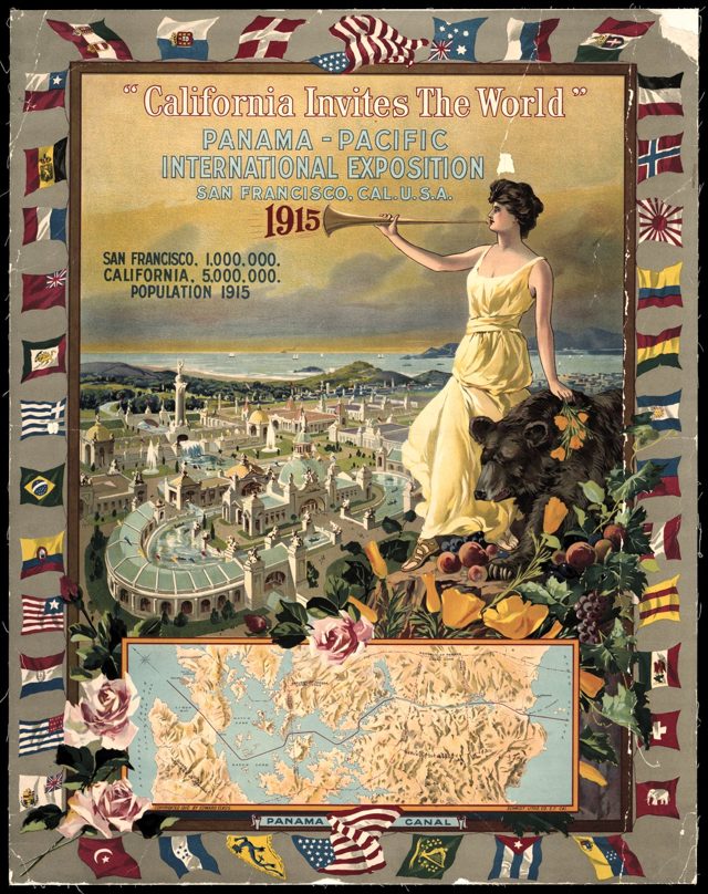 "California Invites the World" Panama-Pacific International Exposition, San Francisco, Cal. U.S.A., 