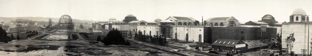 Panorama showing south gardens, 3/20/14