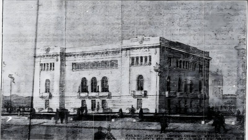 The Illinois Building as the Rock Island Argus pictured it on June 30, 1914, eight months before its dedication