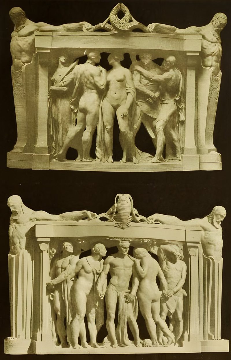 Panels of Robert Aitken's Fountain of the Earth