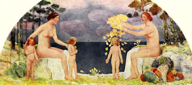 Childe Hassam's Fruits and Flowers, mural for the Court of Palms