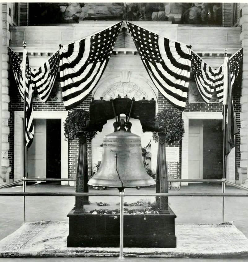 The Liberty Bell in the Pennsylvania building