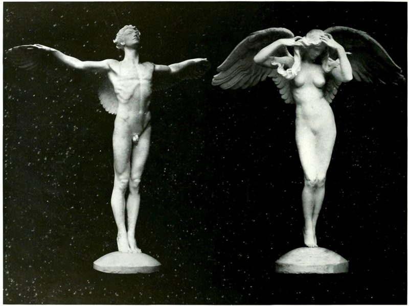 Adolph A. Weinman's Rising Sun and Descending Night