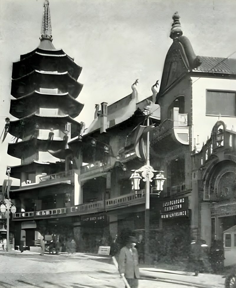 The Chinese Pagoda and Village on the Zone