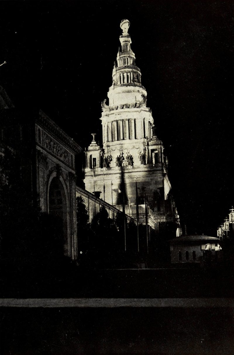 The Tower of Jewels at night