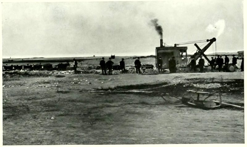 Grading for the Palace of Machinery, December 1912