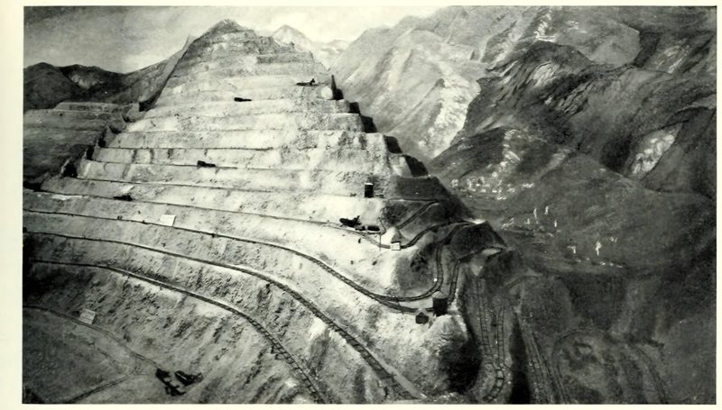 Model of the Utah copper mine in the Utah Building