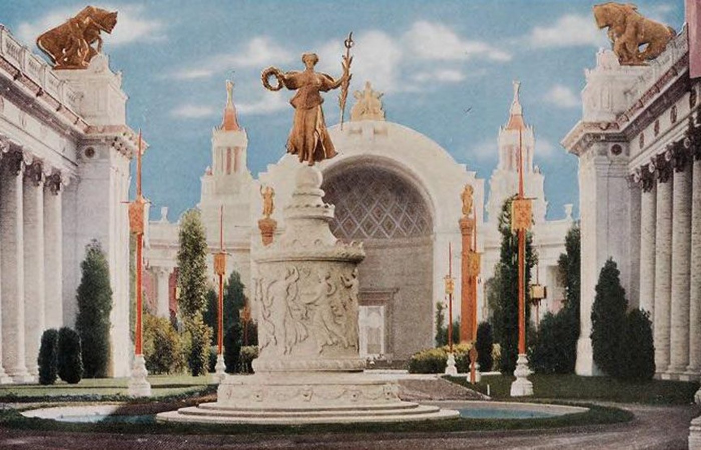 The Court of the Four Seasons, before restoration